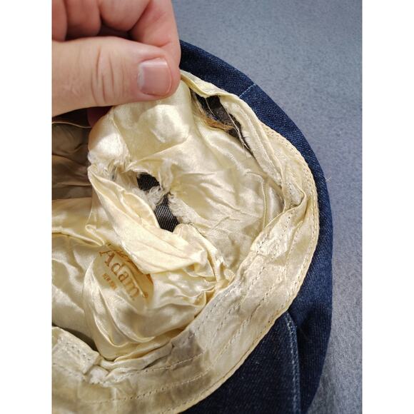 Vintage Adam New York Paperboy Cap Blue Size L - Picture 3 of 5